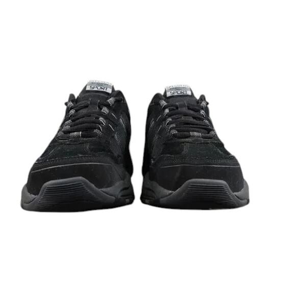 Skechers Shoe Men 8.5 Sport Sneaker Athletic Memory Foam Comfort Active Wide Fit - Picture 2 of 16